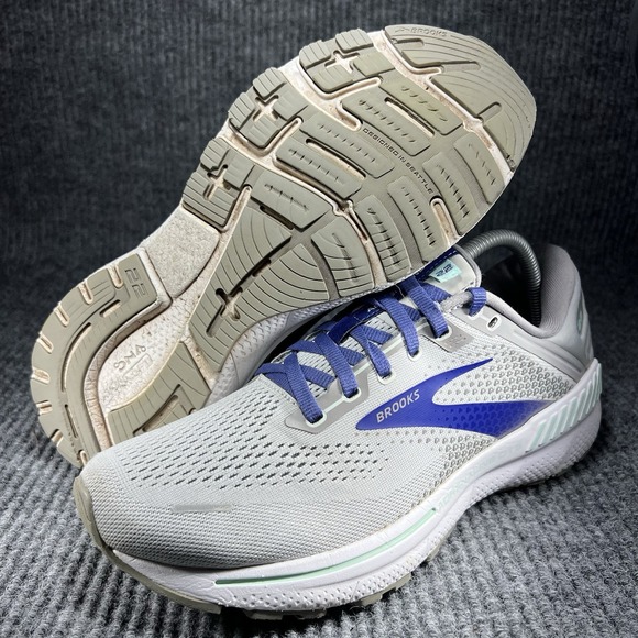 Brooks Adrenaline GTS 22 Women's Size 10.5 Alloy Blue Running Shoes 1203531B045 - Picture 14 of 16
